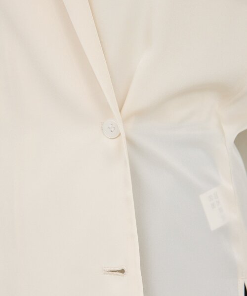 GALLARDAGALANTE(ガリャルダガランテ)の「【手洗い可】2WAYシャツジャケット(シャツ/ブラウス・レディース・アイボリー/ブラウン・FREE)」の10枚目の写真