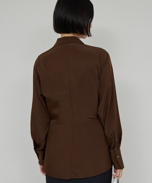 GALLARDAGALANTE(ガリャルダガランテ)の「【手洗い可】2WAYシャツジャケット(シャツ/ブラウス・レディース・アイボリー/ブラウン・FREE)」の15枚目の写真