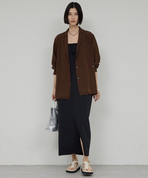 GALLARDAGALANTE(ガリャルダガランテ)の「【手洗い可】2WAYシャツジャケット(シャツ/ブラウス・レディース・アイボリー/ブラウン・FREE)」の19枚目の写真