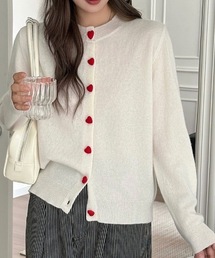 Nyu（ニュウ）の「ハートボタンカーディガン（カーディガン/ボレロ）」