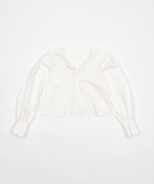 big collar blouse/ビックカラーブラウス（シャツ/ブラウス）｜OLUN