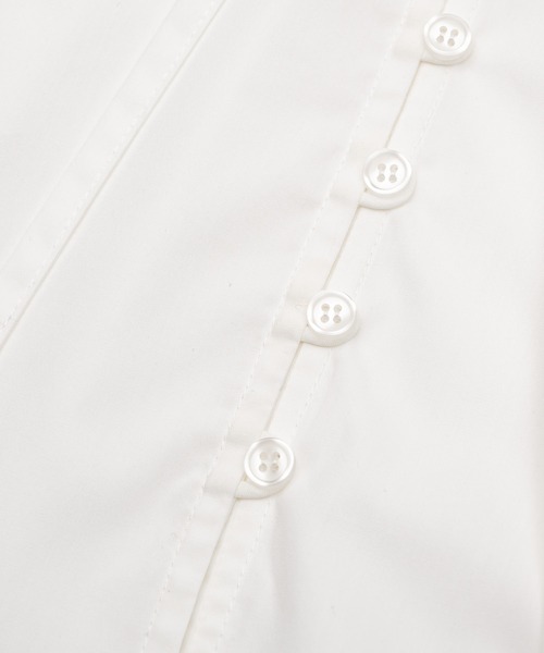 【新品】未開封 OLUN ビックカラーブラウス 白 big collar blouse/ビックカラーブラウス（シャツ/ブラウス）｜OLUN