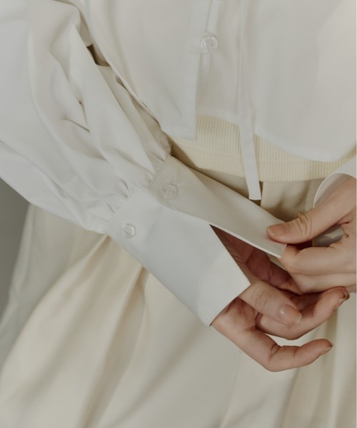 big collar blouse/ビックカラーブラウス（シャツ/ブラウス）｜OLUN