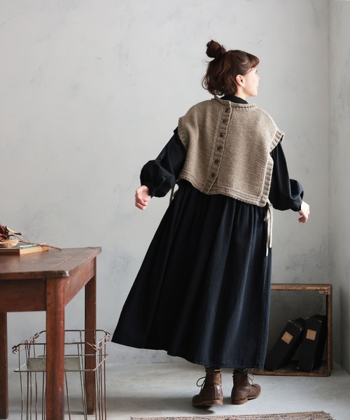 アネモネの咲くニットベスト（ベスト）｜soulberry（ソウルベリー）の