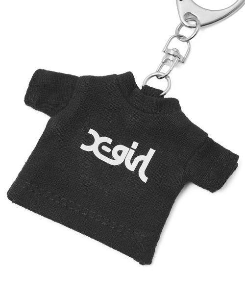 X-girl（エックスガール）の「MILLS LOGO TEE KEYCHAIN（キーケース/キーアクセサリー・レディース・ホワイト/ブラック・ONE SIZE）」の6枚目の写真