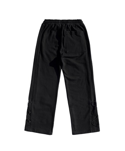 HIDDEN BEHIND(ヒドゥンビハインド)の「3パネルサイドストリングパンツ (ブラック)(スウェットパンツ・レディース・その他・LARGE/MEDIUM)」の4枚目の写真