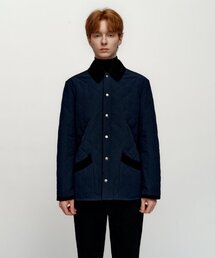 SOLEW（ソル）の「コーデュロイキルティングジャンパー_ネイビー（ダウンジャケット/コート）」