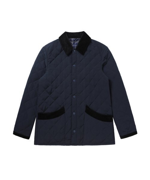 SOLEW(ソル)の「コーデュロイキルティングジャンパー_ネイビー(ダウンジャケット/コート・メンズ・その他・SMALL/MEDIUM/LARGE/X-LARGE)」の4枚目の写真