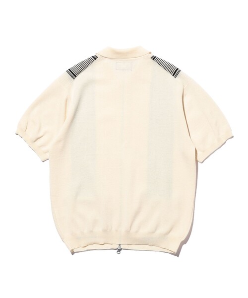 Zip Knit Polo Stripe（ポロシャツ）｜BEAMS PLUS（ビームスプラス）の