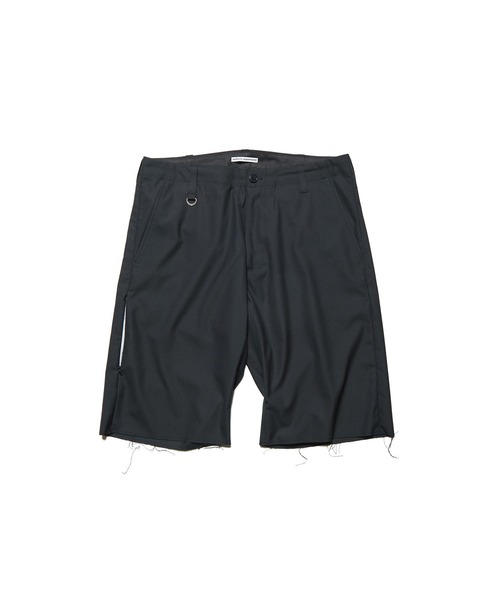 uniform experiment(ユニフォームエクスペリメント)の「STRETCH WOOL CUT-OFF SHORTS(その他パンツ・メンズ・ブラック/A・3/2)」の1枚目の写真
