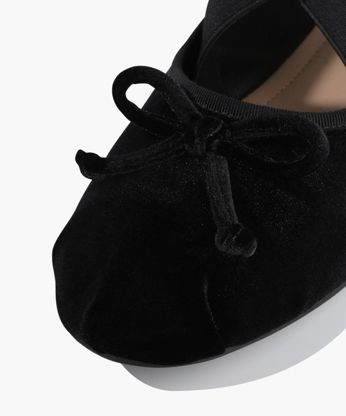 MARITHE + FRANCOIS GIRBAUD(マリテフランソワジルボー)の「W CROSS BANDING VELVET FLAT SHOES(バレエシューズ・レディース・ダークネイビー/バーガンディー/Black・24cm/23cm/25cm)」の21枚目の写真