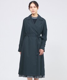 エポカ 40 L キルティングライナー付き トレンチコート ベルベットコート エポカ 40 L キルティングライナー付き トレンチコート ベルベットコート