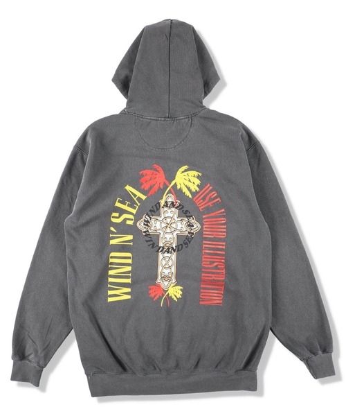 WIND AND SEA（ウィンダンシー）の「Thrash Heritage Sulfer Hoodie（パーカー・メンズ・ブルー/ライトブラック・L/M）」の2枚目の写真