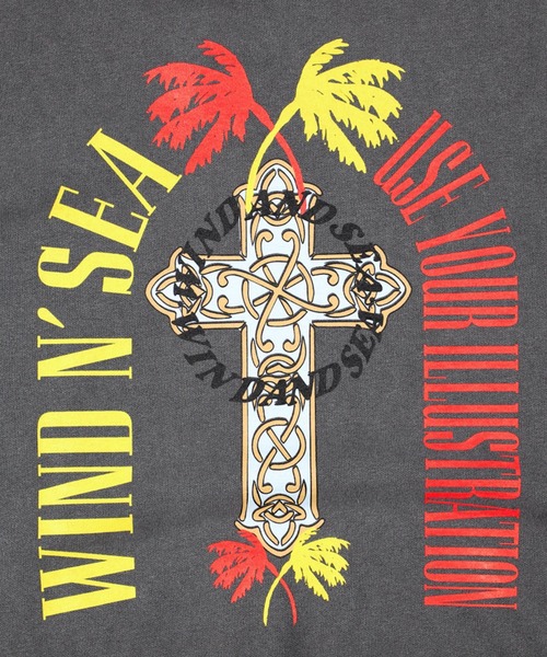 WIND AND SEA（ウィンダンシー）の「Thrash Heritage Sulfer Hoodie（パーカー・メンズ・ブルー/ライトブラック・L/M）」の4枚目の写真