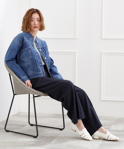 grove（グローブ）の「メッシュフラットパンプス（パンプス・レディース・アイボリー/ブラック・S/M/L）」の9枚目の写真