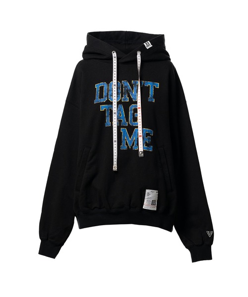 Maison MIHARA YASUHIRO(メゾンミハラヤスヒロ)の「Don't Tag Me Printed Hoodie(スウェット・レディース・ブラック/ホワイト/グレー・38/36)」の2枚目の写真