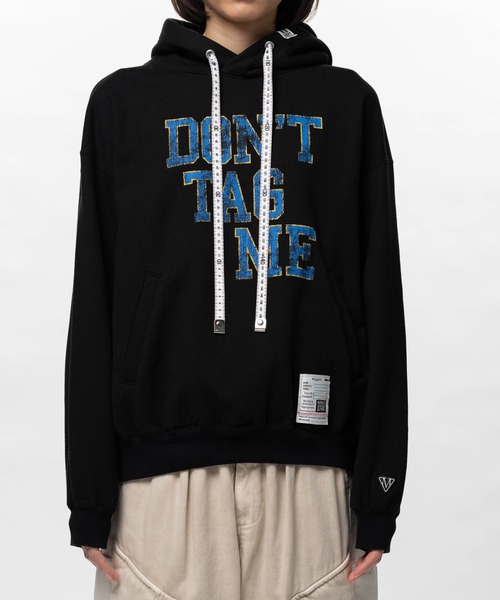 Maison MIHARA YASUHIRO(メゾンミハラヤスヒロ)の「Don't Tag Me Printed Hoodie(スウェット・レディース・ブラック/ホワイト/グレー・38/36)」の7枚目の写真