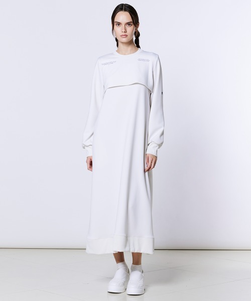 DOUBLE STANDARD CLOTHING(ダブルスタンダードクロージング)の「アクアスーティングレイヤードワンピース(ワンピース・レディース・オフホワイト・36/38)」の1枚目の写真