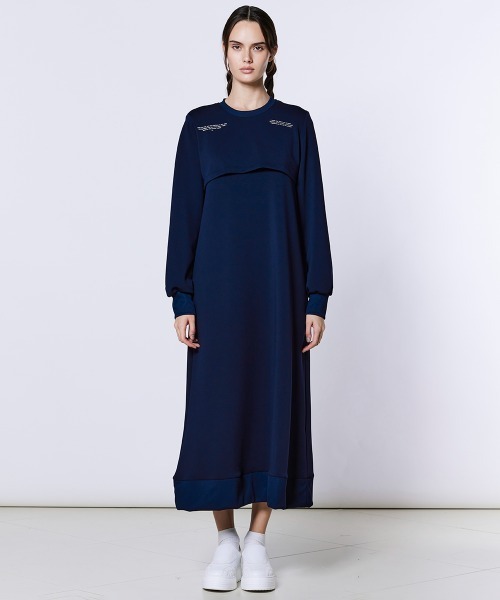 DOUBLE STANDARD CLOTHING(ダブルスタンダードクロージング)の「アクアスーティングレイヤードワンピース(ワンピース・レディース・オフホワイト・36/38)」の8枚目の写真
