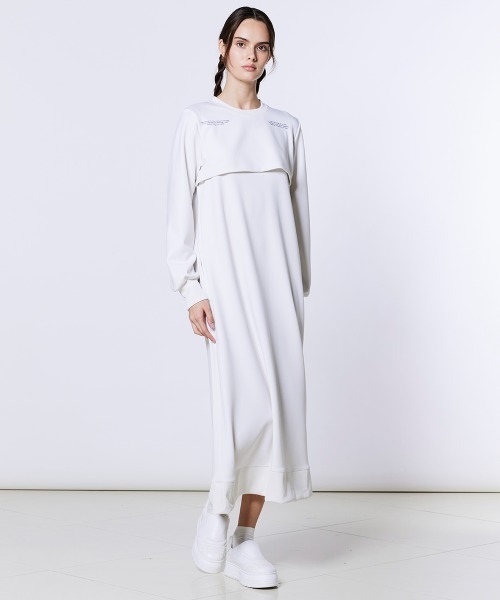 DOUBLE STANDARD CLOTHING(ダブルスタンダードクロージング)の「アクアスーティングレイヤードワンピース(ワンピース・レディース・オフホワイト・36/38)」の9枚目の写真