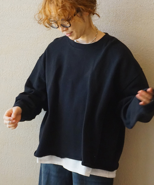 JOURNAL STANDARD LUXE(ジャーナルスタンダード ラックス)の「リメイクスウェット(スウェット・レディース・グレー/ブラック/ホワイト・FREE)」の2枚目の写真