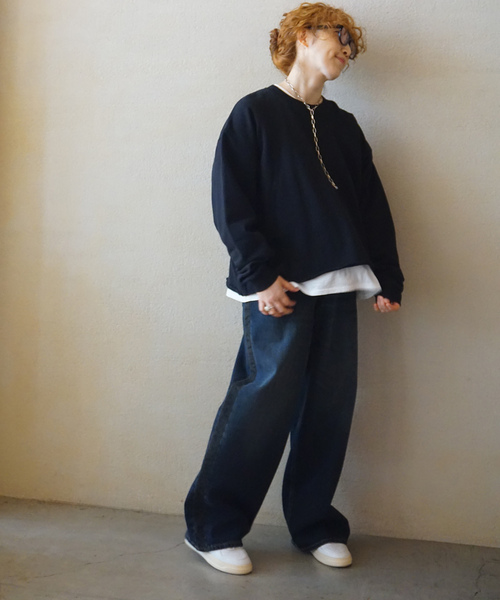 JOURNAL STANDARD LUXE(ジャーナルスタンダード ラックス)の「リメイクスウェット(スウェット・レディース・グレー/ブラック/ホワイト・FREE)」の4枚目の写真