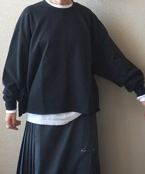 JOURNAL STANDARD LUXE(ジャーナルスタンダード ラックス)の「リメイクスウェット(スウェット・レディース・グレー/ブラック/ホワイト・FREE)」の7枚目の写真