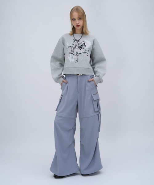 HARE(ハレ)の「2WAYZIPカーゴパンツ(HARE)(その他パンツ・レディース・オフホワイト/グレー/イエロー系その他/ブラック/ライトブルー・FREE)」の12枚目の写真