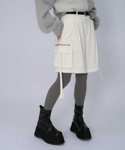 HARE(ハレ)の「2WAYZIPカーゴパンツ(HARE)(その他パンツ・レディース・オフホワイト/グレー/イエロー系その他/ブラック/ライトブルー・FREE)」の16枚目の写真