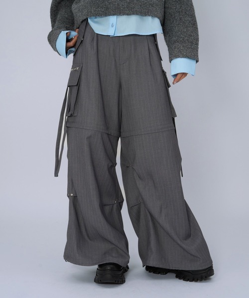 HARE(ハレ)の「2WAYZIPカーゴパンツ(HARE)(その他パンツ・レディース・オフホワイト/グレー/イエロー系その他/ブラック/ライトブルー・FREE)」の22枚目の写真