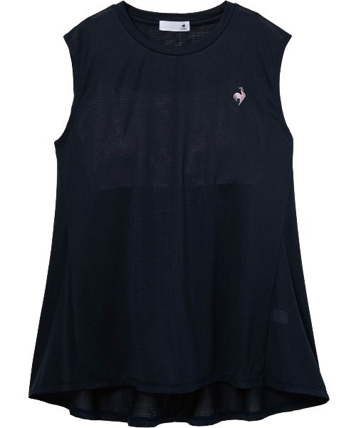 le coq sportif（ルコックスポルティフ）の「【le coq sportif/ルコック】カップ付きインナー×メッシュノースリーブ 2点セット（部分吸汗/ストレッチ/Body Line Protection）（Tシャツ/カットソー・レディース・ブルー/ネイビー・XL/L/M/S）」の9枚目の写真