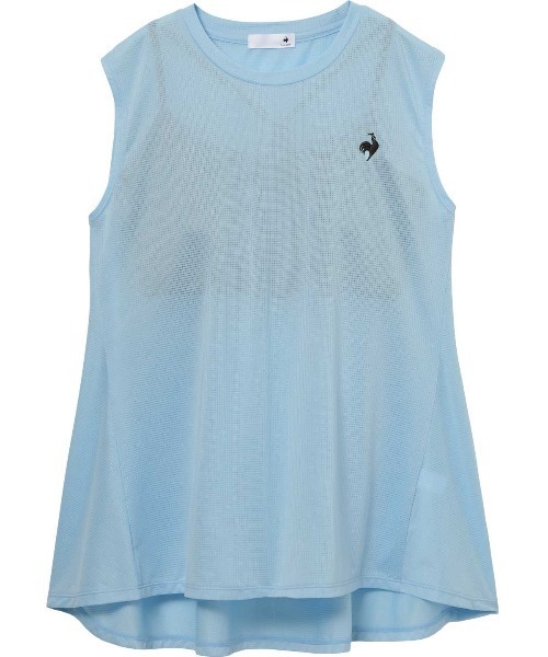 le coq sportif（ルコックスポルティフ）の「【le coq sportif/ルコック】カップ付きインナー×メッシュノースリーブ 2点セット（部分吸汗/ストレッチ/Body Line Protection）（Tシャツ/カットソー・レディース・ブルー/ネイビー・XL/L/M/S）」の19枚目の写真