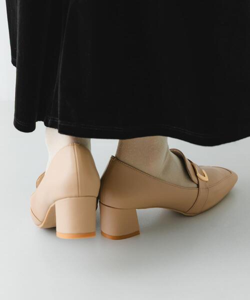 RODE SKO(ロデスコ)の「『MADE IN JAPAN』 4.5センチメタルヒールパンプス(パンプス・レディース・ブラック/ベージュ・36/37/38)」の12枚目の写真