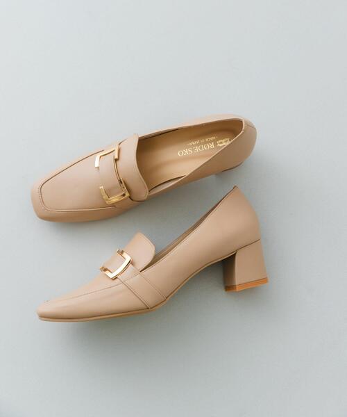 RODE SKO(ロデスコ)の「『MADE IN JAPAN』 4.5センチメタルヒールパンプス(パンプス・レディース・ブラック/ベージュ・36/37/38)」の8枚目の写真