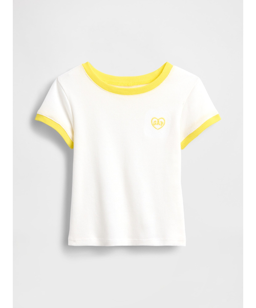 GAP(ギャップ)の「babyGap GAPロゴ リブ リンガーTシャツ(Tシャツ/カットソー・キッズ・ラベンダー/ピンク/ブラック/オフホワイト・80cm/95cm/100cm/105cm/110cm/90cm)」の6枚目の写真