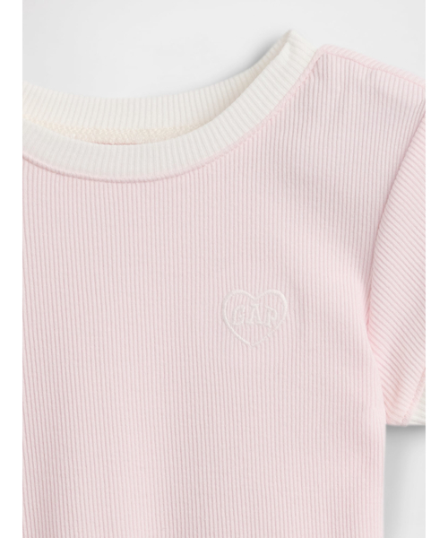 GAP(ギャップ)の「babyGap GAPロゴ リブ リンガーTシャツ(Tシャツ/カットソー・キッズ・ラベンダー/ピンク/ブラック/オフホワイト・80cm/95cm/100cm/105cm/110cm/90cm)」の10枚目の写真