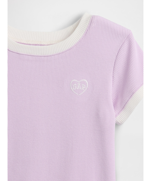GAP(ギャップ)の「babyGap GAPロゴ リブ リンガーTシャツ(Tシャツ/カットソー・キッズ・ラベンダー/ピンク/ブラック/オフホワイト・80cm/95cm/100cm/105cm/110cm/90cm)」の11枚目の写真