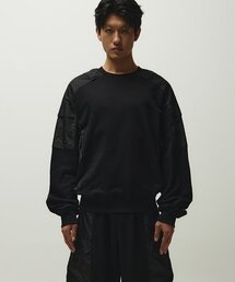 THE ANTI PLATFORM（ディアンチプラットフォーム）の「パネルスウェットシャツ（ブラック）（スウェット）」