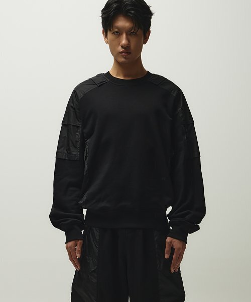 THE ANTI PLATFORM(ディアンチプラットフォーム)の「パネルスウェットシャツ(ブラック)(スウェット・レディース・その他・S/M)」の1枚目の写真