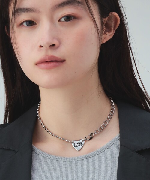 BEAMS HEART(ビームスハート)の「ハートロゴ ネックレス(ネックレス・レディース・その他/シルバー/ゴールド・ONE SIZE)」の2枚目の写真