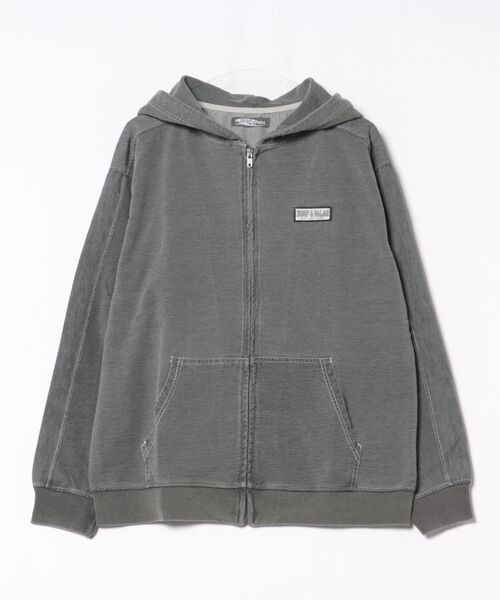 Kahiko(カヒコ)の「【Kahiko】SURF&Palms ショアMEN'Sジップアップパーカー(パーカー・メンズ・ネイビー/ライトブルー/グレー・FREE)」の4枚目の写真