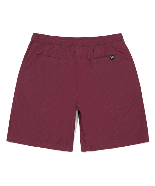BROWNBREATH(ブラウンブレス)の「TAG NYLON SHORTS - BURGUNDY(その他パンツ・レディース・その他・L/M/S/XL)」の2枚目の写真