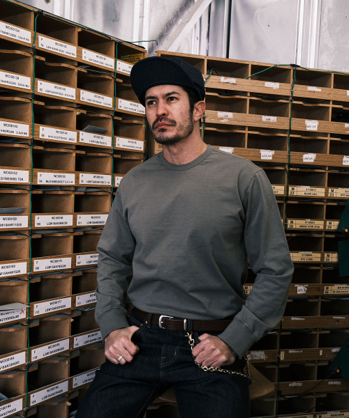 VDR（ブイディアール）の「TOUGH  LONG SLEEVES [Army Olive]（Tシャツ/カットソー・メンズ・その他・M/L/XL）」の5枚目の写真