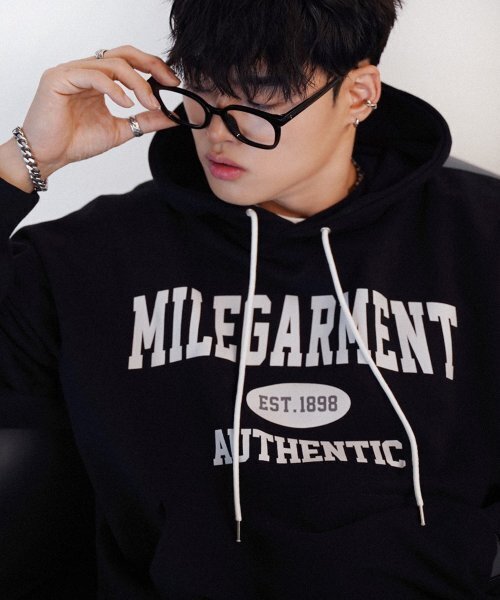 THE MILE（ザマイル）の「MILE GARMENTS SWEAT HOODIE [BLACK]（パーカー・メンズ・その他・L/M/S/XL）」の3枚目の写真