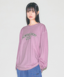 LMC | DYED ARCH FN DOODLE LONG SLV TEE pink(Tシャツ/カットソー)