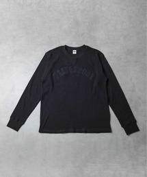 《ワッフル アップリケロングスリーブTシャツ》