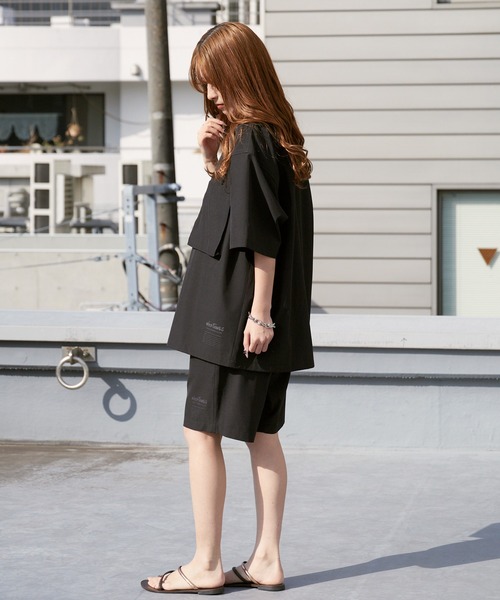 WILD THINGS（ワイルドシングス）の「WILD THINGS/ワイルドシングス OPEN COLLAR POCKET SHIRT ミリタリータグ オープンカラーシャツ 2026年春夏（シャツ/ブラウス・メンズ・ブラック/グレー・M/L/XL）」の9枚目の写真