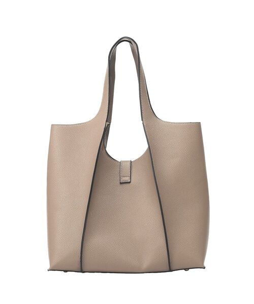 YECCA VECCA(イェッカヴェッカ)の「メタルロックトートバッグ(トートバッグ・レディース・ブラック/ベージュ・FREE)」の11枚目の写真