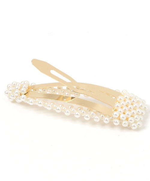 GLOBAL WORK（グローバルワーク）の「2点セットパールヘアクリップ/637872（ヘアピン・レディース・ホワイト/ブラウン/オフホワイト/ブラック/その他・FREE）」の7枚目の写真