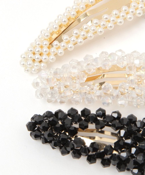 GLOBAL WORK（グローバルワーク）の「2点セットパールヘアクリップ/637872（ヘアピン・レディース・ホワイト/ブラウン/オフホワイト/ブラック/その他・FREE）」の8枚目の写真